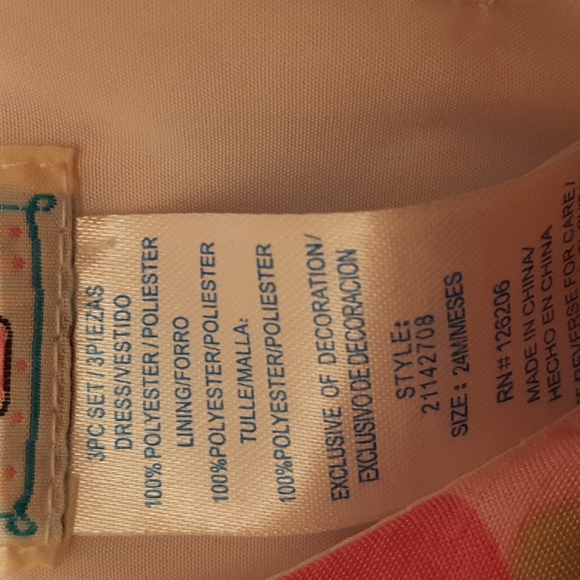 Pink flower dress - Picture 4 of 4